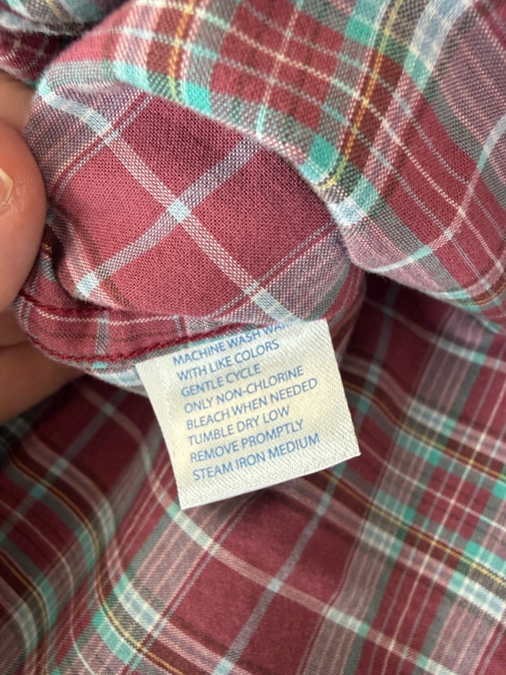 Southern Tide Classic Fit Men’s Button-Down Plaid Shirt Red / White Large - Picture 8 of 8